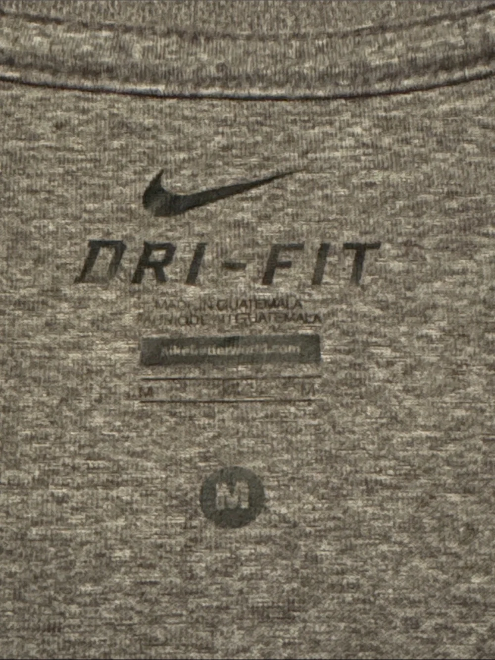 Nike Dri-FIT Long Sleeve Crew Shirt - Dark Heather Gray